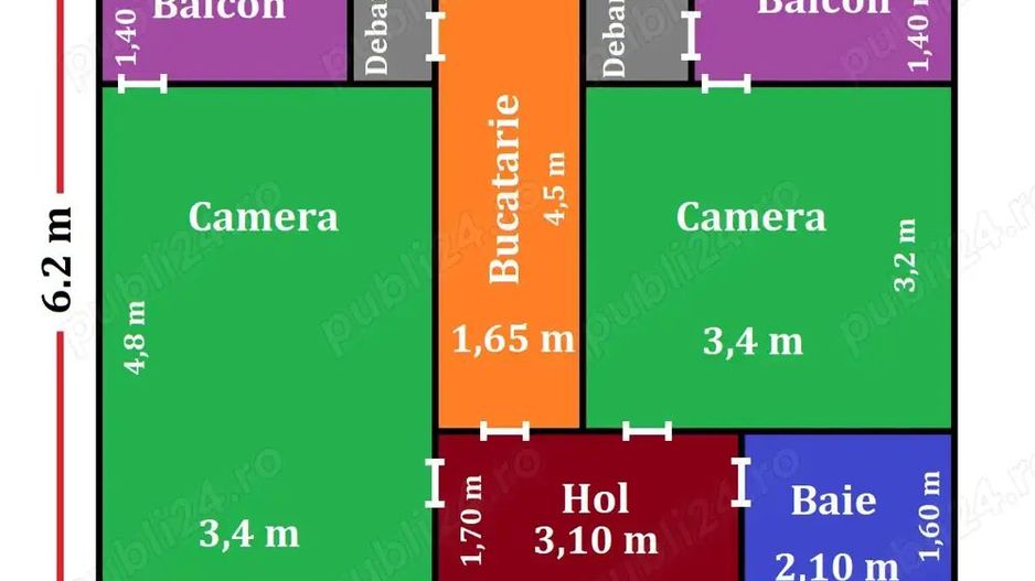 BRASADAS vinde ap 2 cam NEFINISAT etaj 4/10 în Micro 15 - Poză 1
