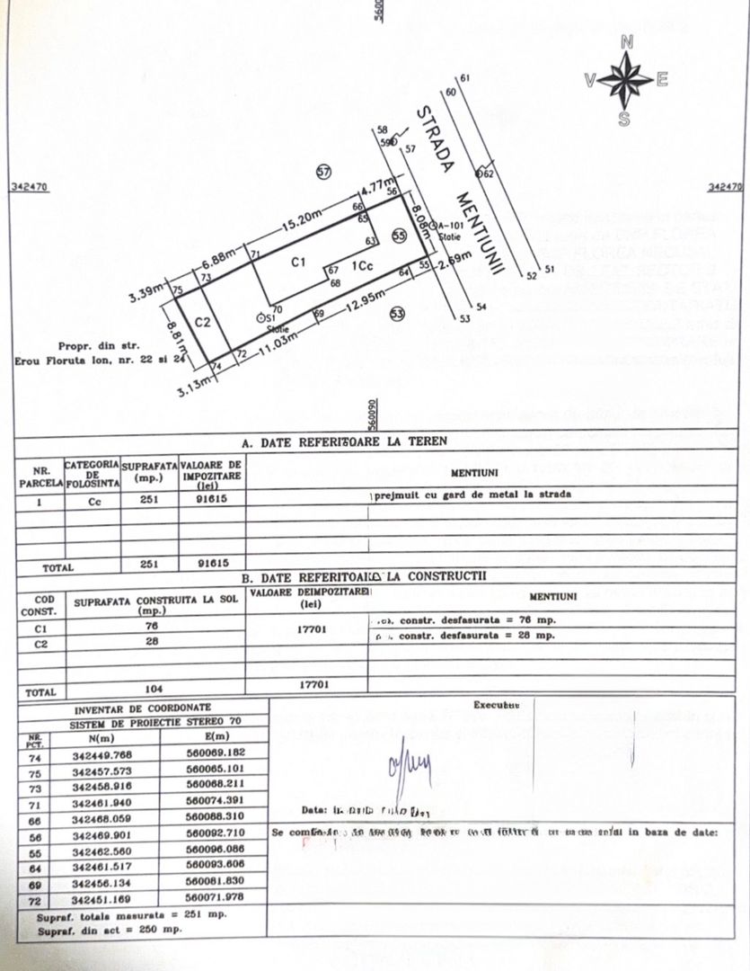 Casă cu teren 251 mp – zona Andronache, Strada Mențiunii - Poză 6