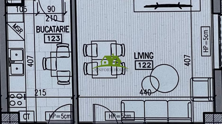Garsoniera bloc nou, P+3, Nr.08, Et.1, Bl.5 - CP2461585 - Poză 6