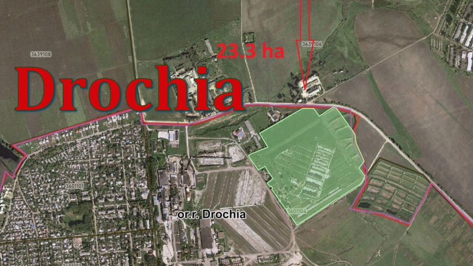 Teren de vânzare, 23,3 ha lângă Drochia – Fosta Fabrică Avicolă. - Poză 2