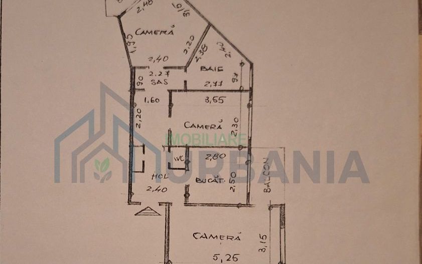 Apartament 3 camere, Dancu, 63.90 mp, 2 locuri parcare - Poză 6