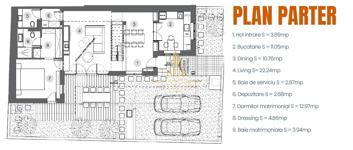 Casă moderna de vanzare cu 4 camere si curte - Bucureștii Noi - Poză 15