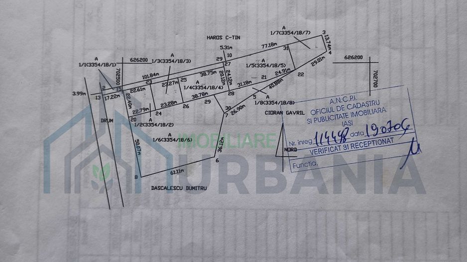 De vanzare teren 1300m patrati in sat Paun,com.Barnova.Pret 14700 euro neg. - Poză 1