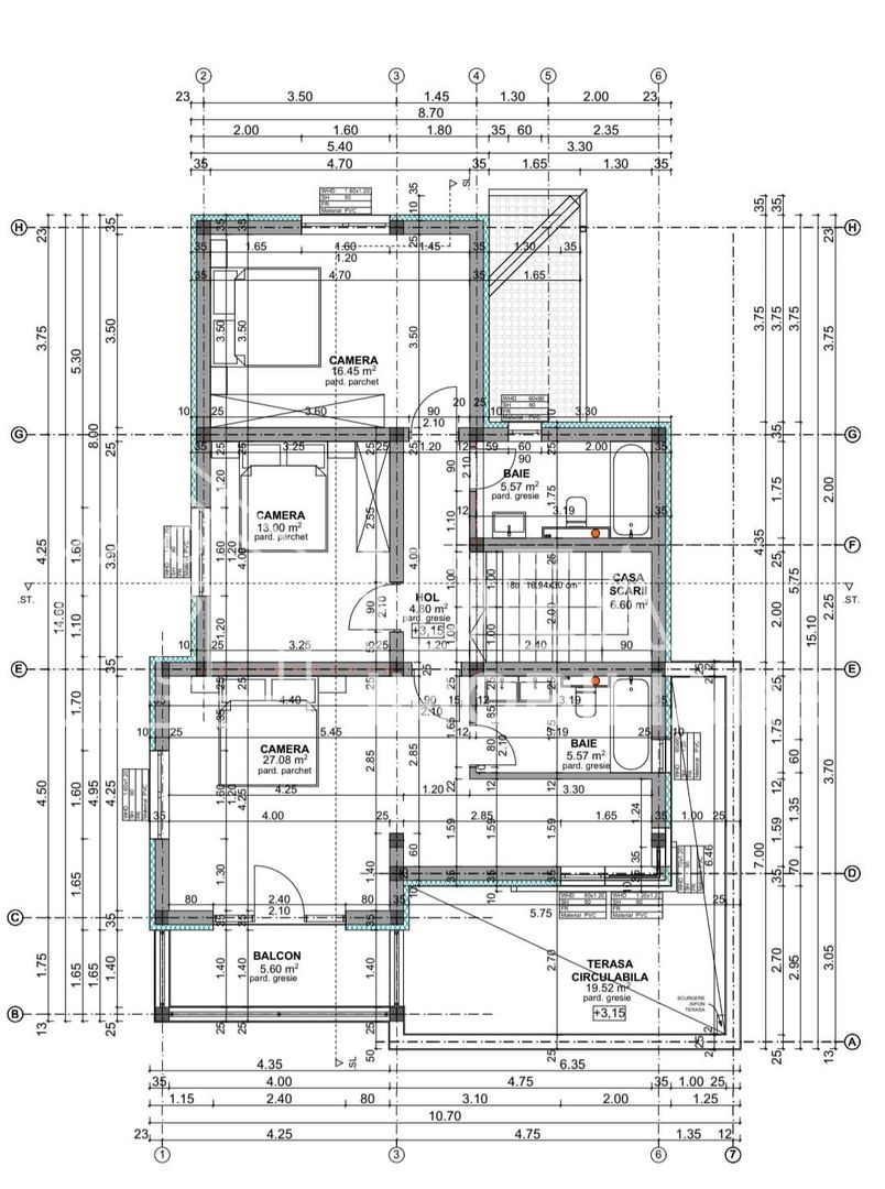 Casa Individuala cu 4 camere si 700 mp teren, in Tocile - Schiță 10