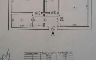 Apartament 2 camere CD, Tatarasi, et. intermediar - 91.000euro - Poză 1