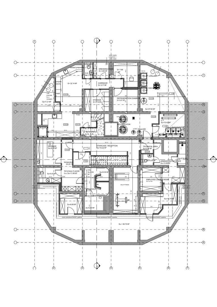 Aparthotel building Unirii B+GF+E+11 floors with 51 apartments, restaurant and SPA - Poză 58