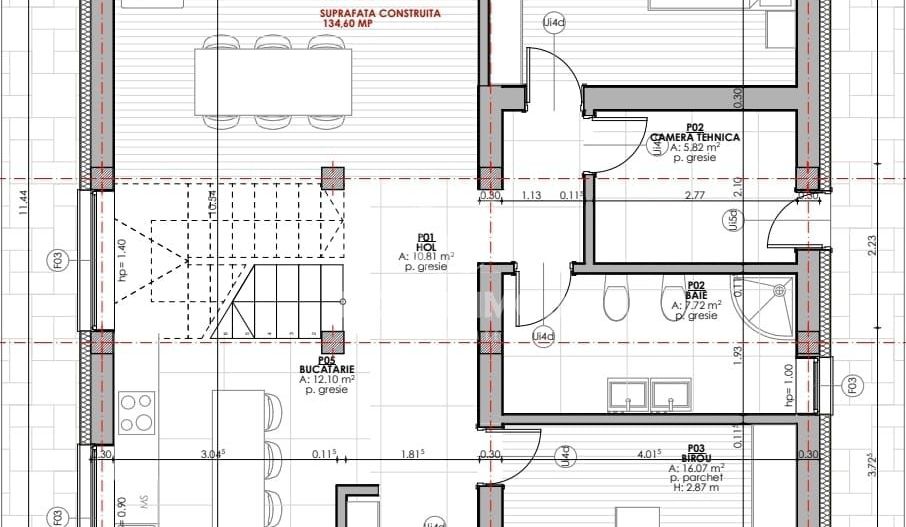 Casa individuala  5 camere 155 mp/utili, teren 516 mp, Bod/Brasov - Schiță 3