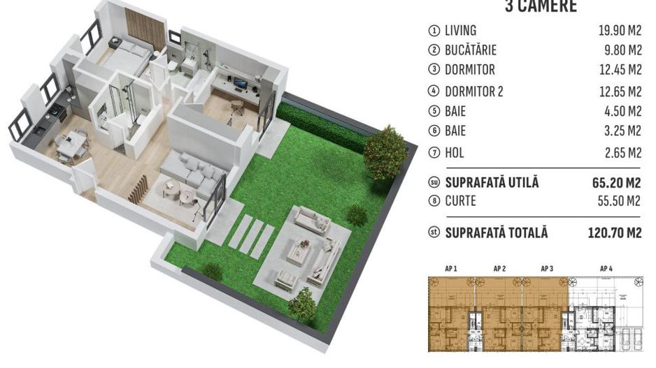 Comision 0% 3 camere Gradina | Prelungirea Ghencea | Latin - Poză 1