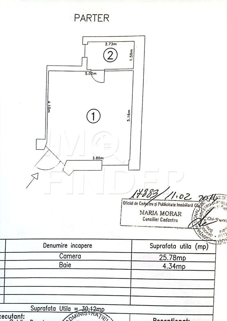 Vanzare apartament cu o camera ultracentral, ideal locuința sau birou - Poză 6