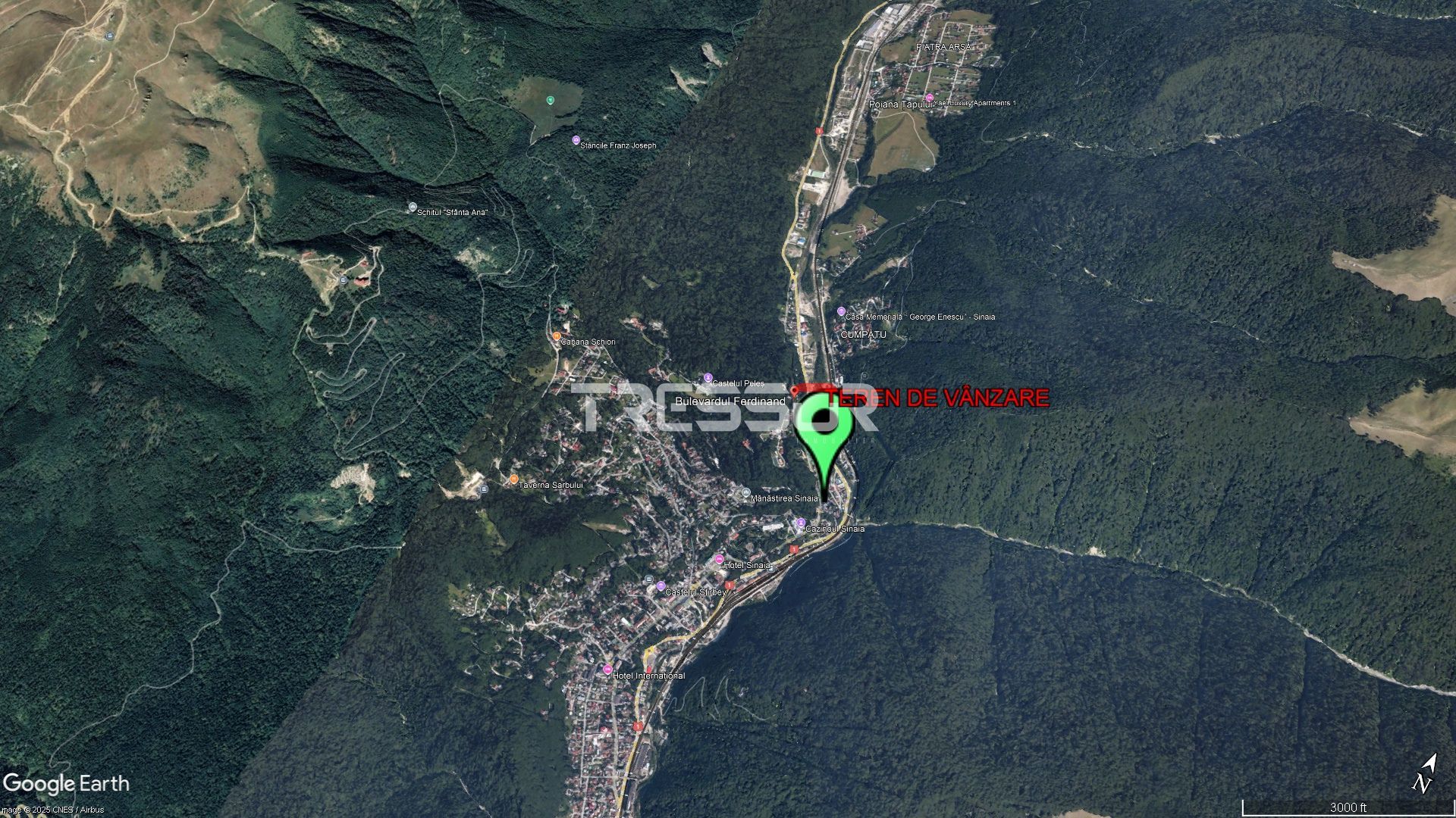Teren intravilan de vânzare, Bd. Ferdinand, centrul stațiunii Sinaia - Poză 6