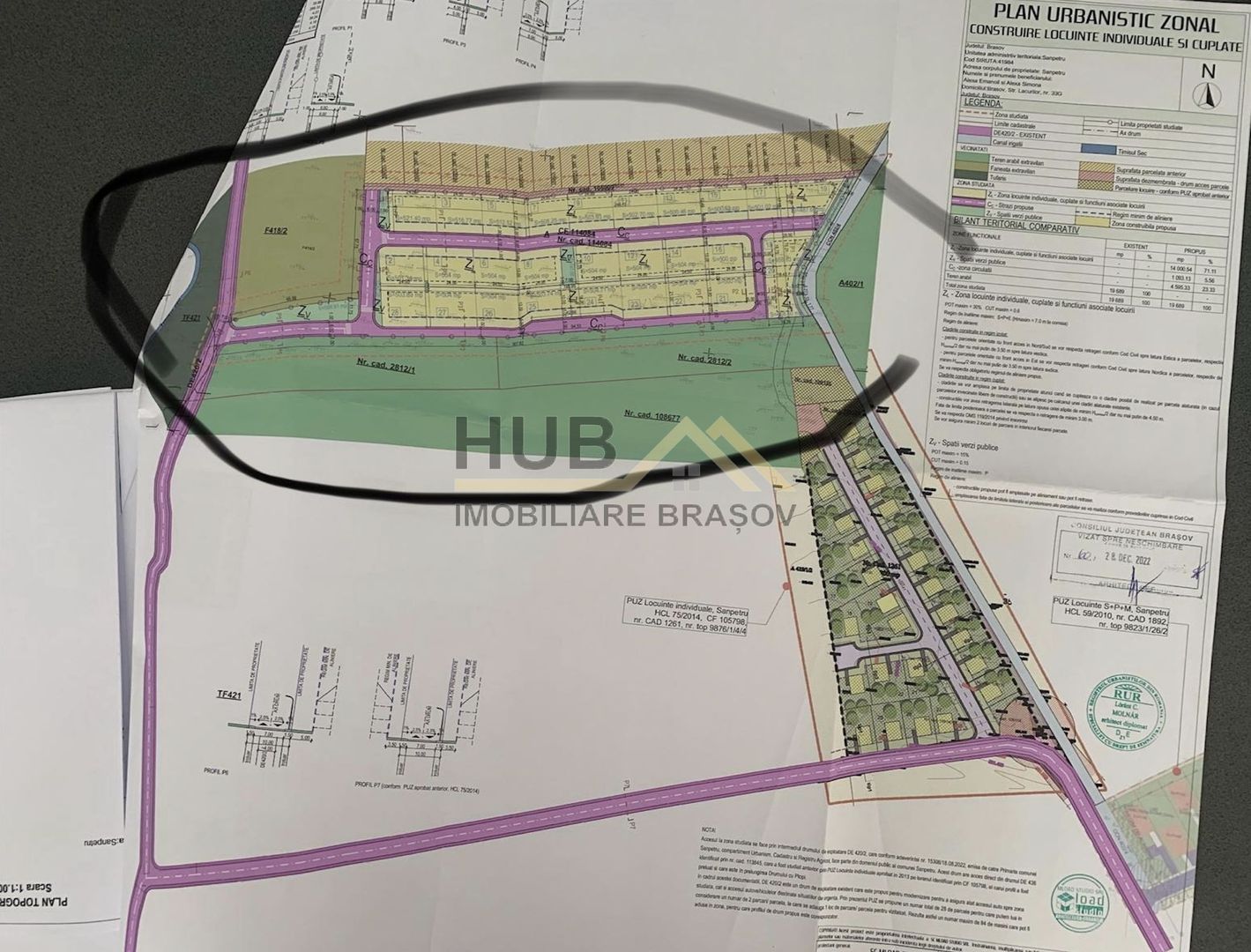 Loturi de Teren | Sanpetru | Drumu Cu Plopi | PUZ | 500mp - Poză 6