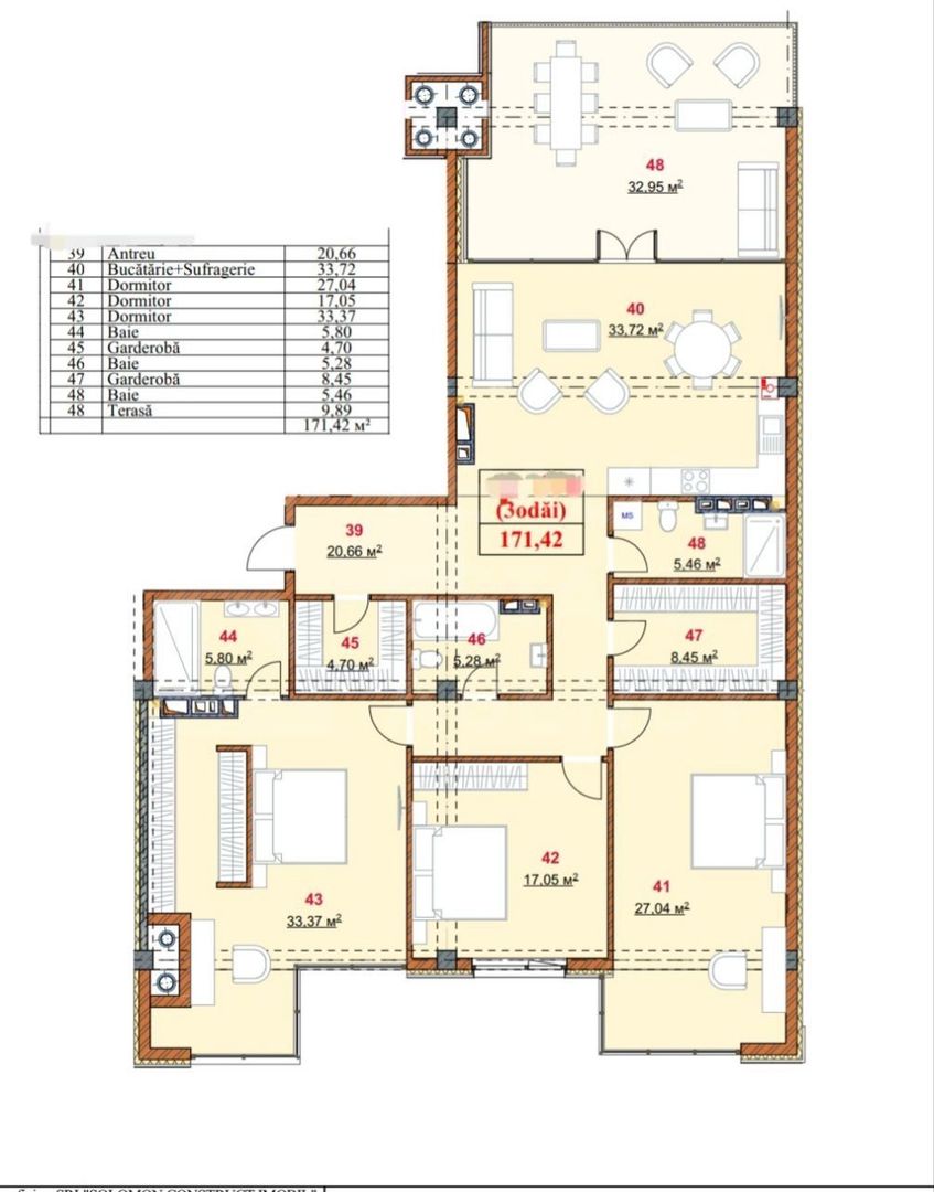 Penthouse exclusiv în sec.Botanica - Poză 2