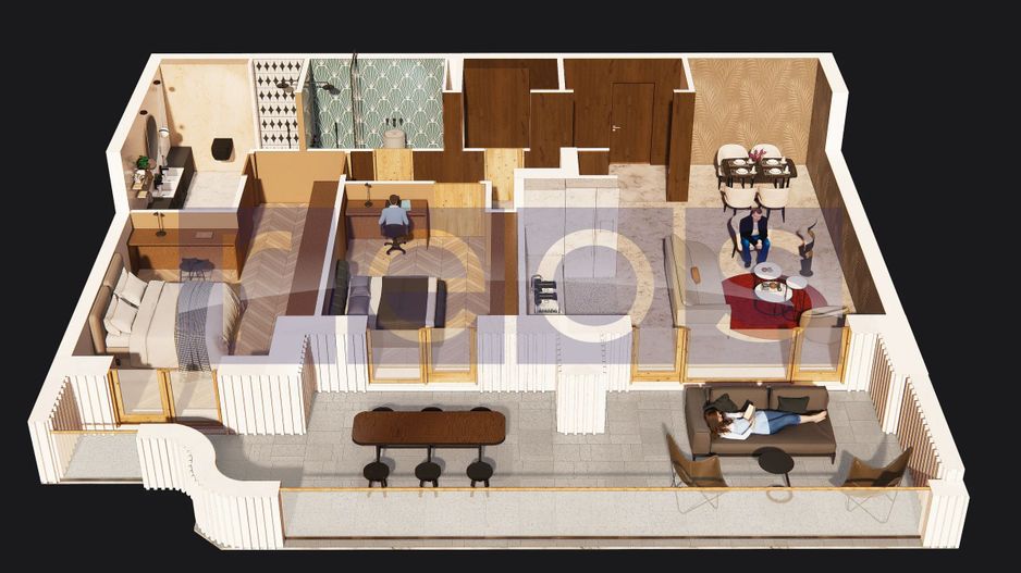 APARTAMENT ULTRAFINISAT | COMPLEX PREMIUM | 221MP-TERASA 114MP - PIPERA - Schiță 15
