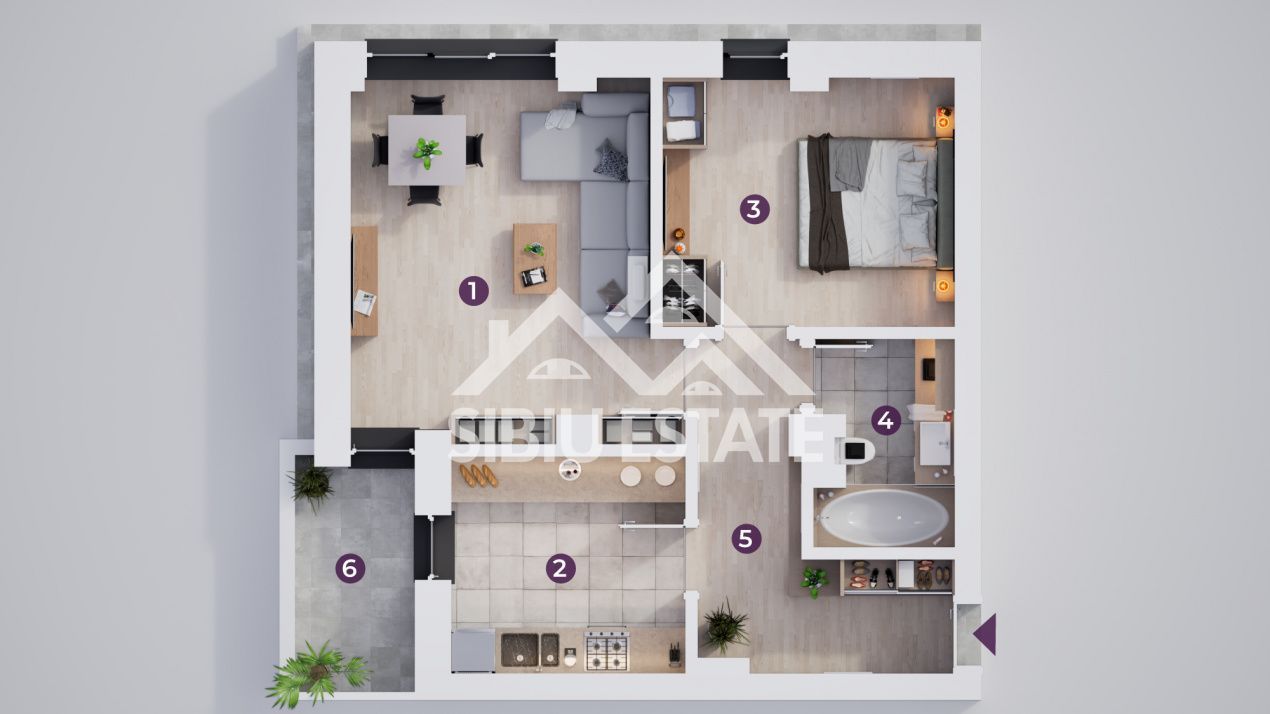 Apartament modern 2 camere, în complex nou - Poză 4