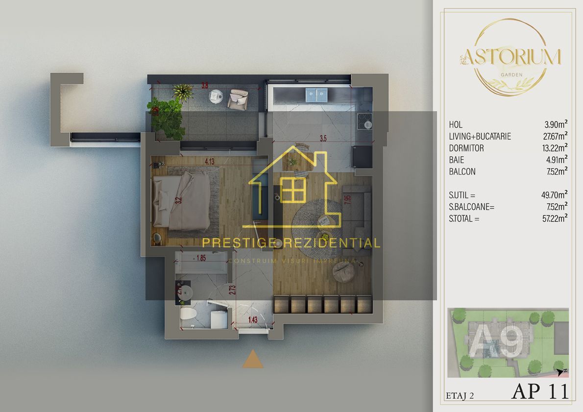 Apartament 2 cam,Piscina, Direct Dez, Comision 0, Titan - Poză 3