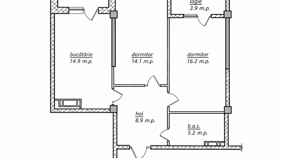 Vânzare, apartament, 2 camere, str. Nicolae Dimo, Durlești. - Poză 2