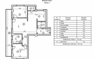 COMISION 0%Apartament 3 camere 74 mp , parcare Floresti str Sub Cetate - Poză 8