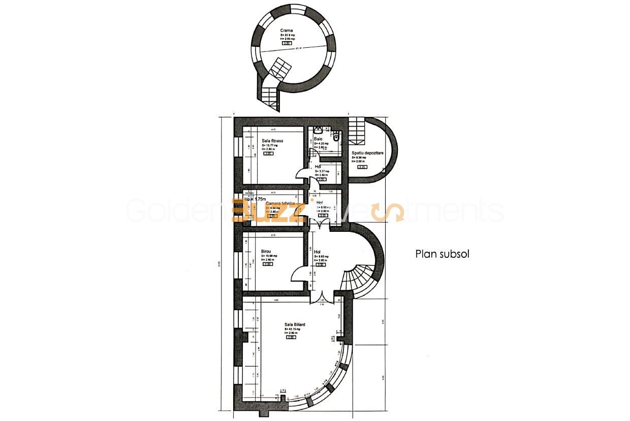 Vila superba - 9 camere - 950 mp teren - Baneasa-Liceul Francez - Schiță 22