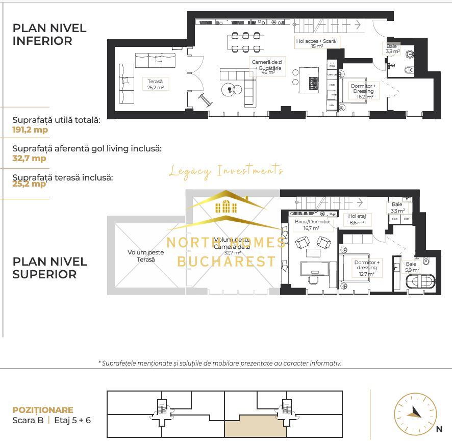 Loft 4 camere, 2 dormitoare si birou, 3 bai, terasa - Zona Floreasca - Poză 25
