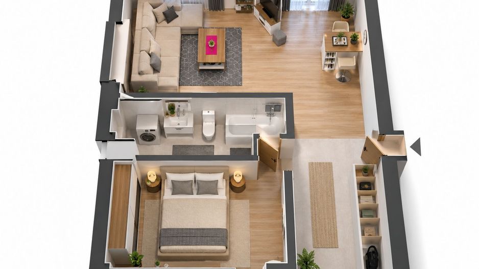 Soarelui  | 2 Camere | Lift | Mobilat si Utilat - Poză 9