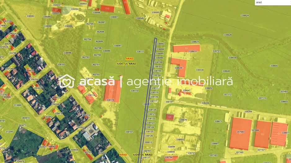 Teren cu PUZ in Arad, servicii, industrie, depozitare 8.307 mp - Poză 6