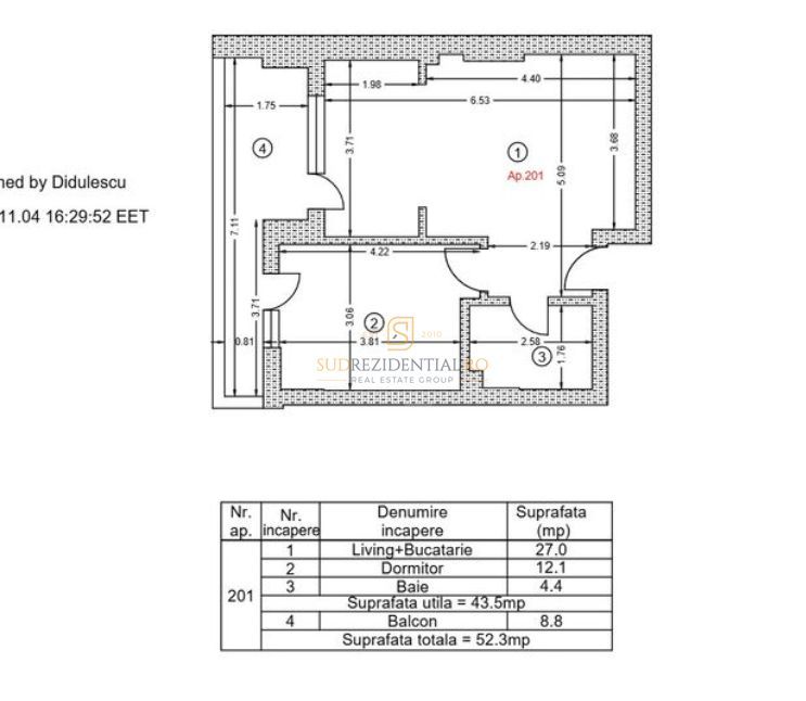 Apartament 2 camere -tip studio, Metrou Berceni, prima inchiriere - Poză 8