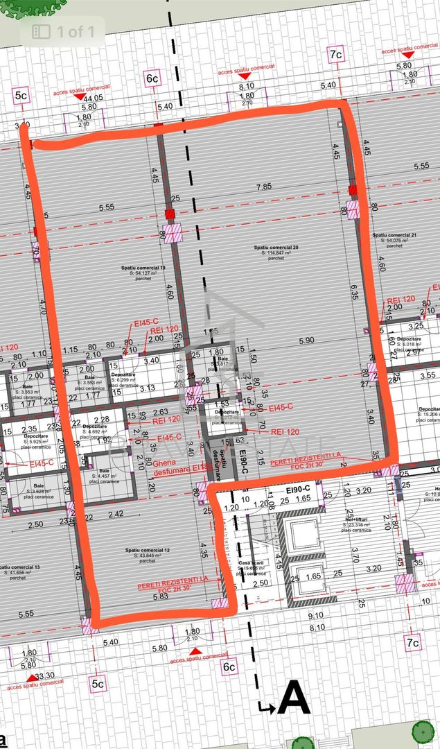 Spațiu comercial, 210mp, open-space, 3 băi, strada Fabricii - Poză 7