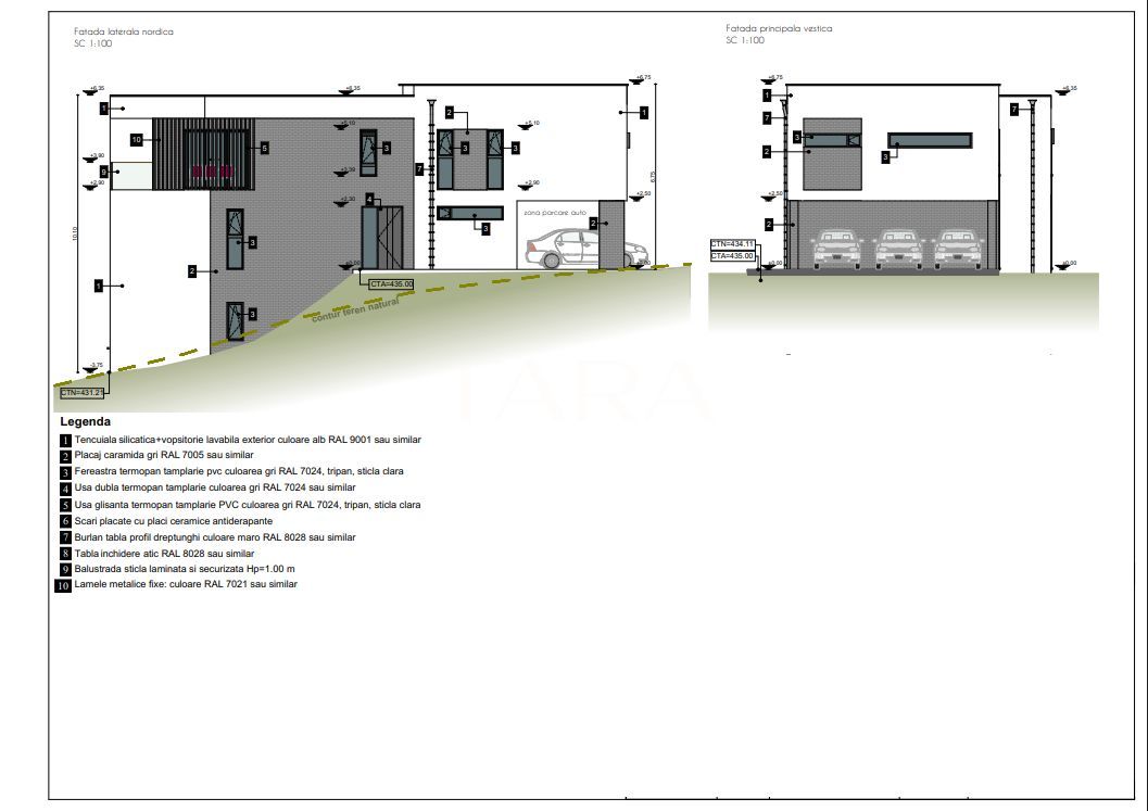 Arhitectura contemporana. Parte de duplex. Cartierul nou Câmpului. - Poză 22