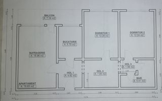Apartament mobilat și utilat, etaj 1 – Bld. Mihai Viteazu, Sibiu - Schiță 13