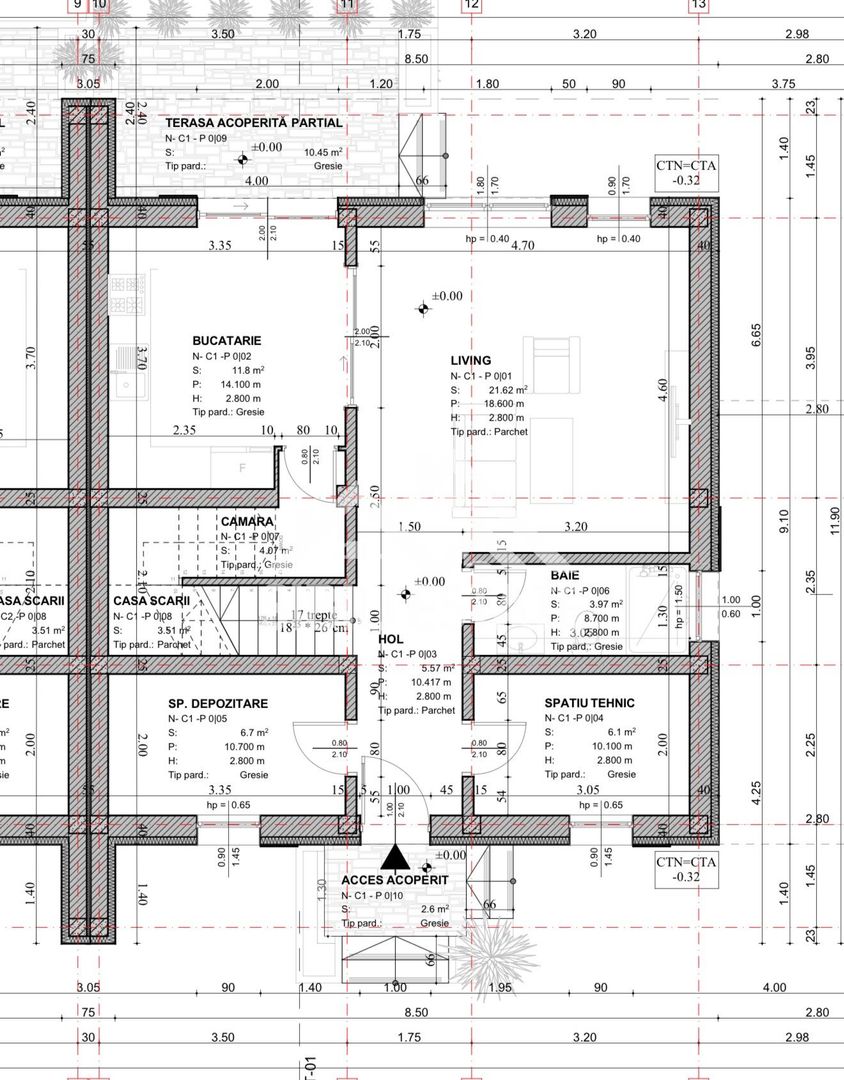 Casa nou 4 camere 129 mp utili Teren 250 mp zona buna Selimbar - Schiță 8