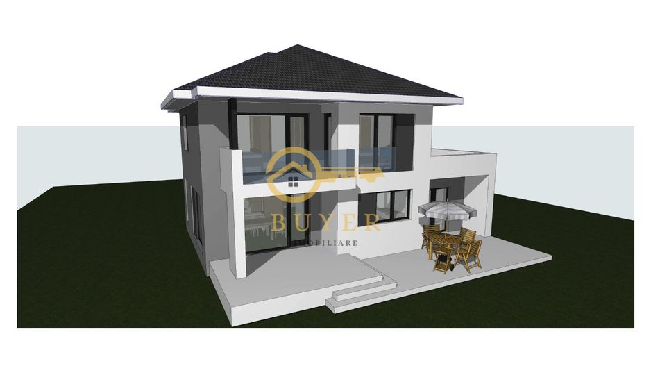 Casa moderna in Selimbar cu garaj- Terasa la parter, 2 balcone la etaj - Poză 21