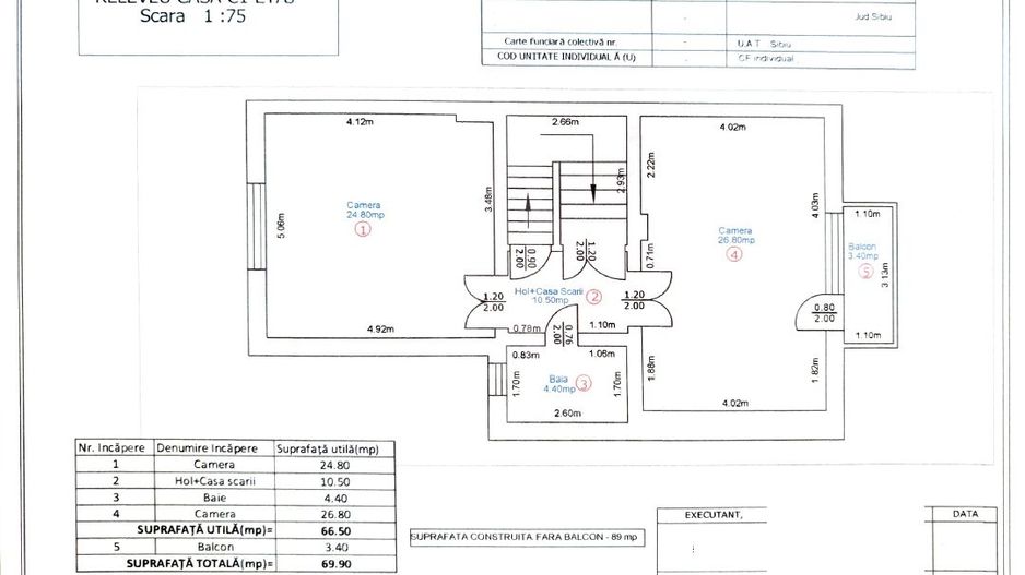 Casă individuală tip duplex de vânzare | Zona Centrala - Schiță 19