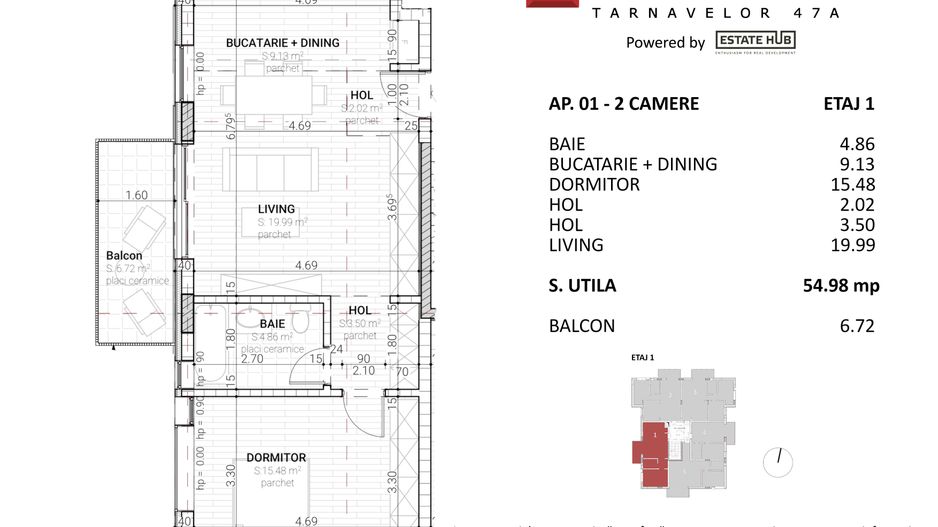 Apartamente premium cu 2 camere Intre Lacuri direct de la dezvoltator - Poză 6