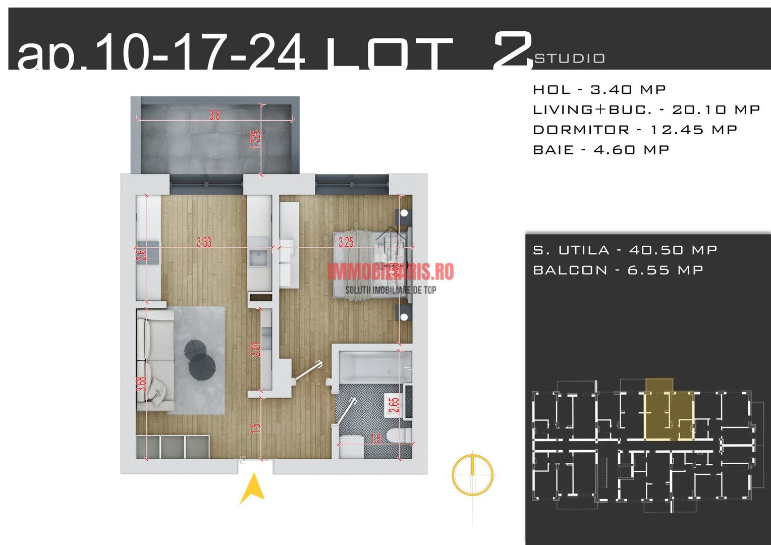 Blvd. Theodor Pallady - Parcare Bonus - Birou de Vanzari - Schiță 2