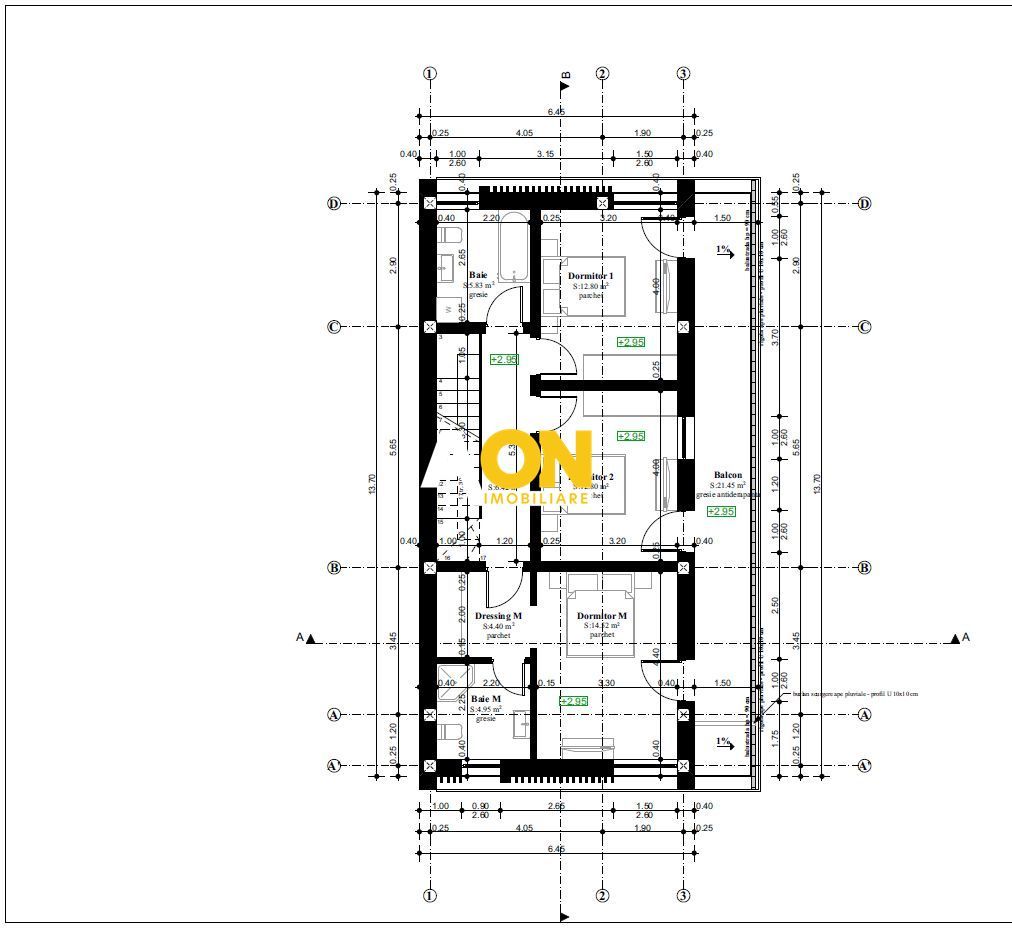 Casa moderna, 4 camere, semifinisata, 386 mp teren, zona Micesti - Schiță 16