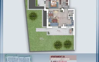 Apartament 3 Camere cu gradina 85 mp - Zona Pallady - Metrou Nicolae Teclu - Schiță 13