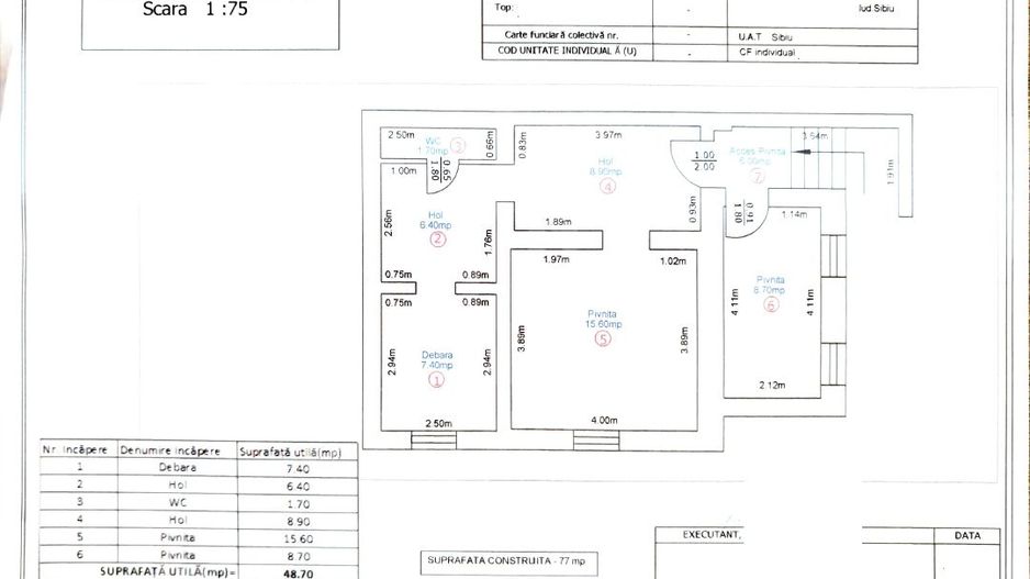 Casă individuală tip duplex de vânzare | Zona Centrala - Schiță 18