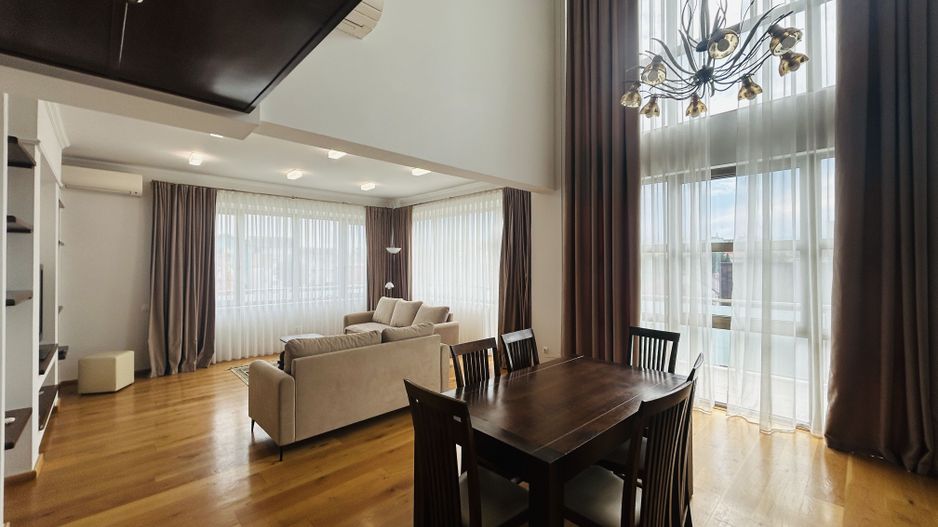 Penthouse de inchiriat, zona buna, terasa mare, mobilat si utilat - Poză 9