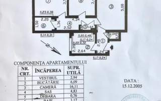 Apartament cu 3 camere 70,28 mp - piata Iancului - comision 0% - Schiță 18