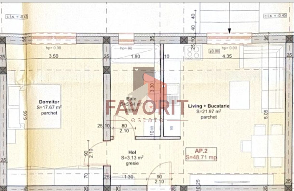 Gradina proprie 30 mp. Finisaje superioare. Pozitie excelenta. - Schiță 10