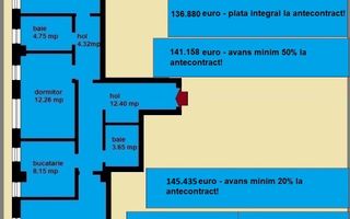 Apartament decomandat de vanzare in Iasi, Galata, 85,55 mp, bloc nou - Poză 2