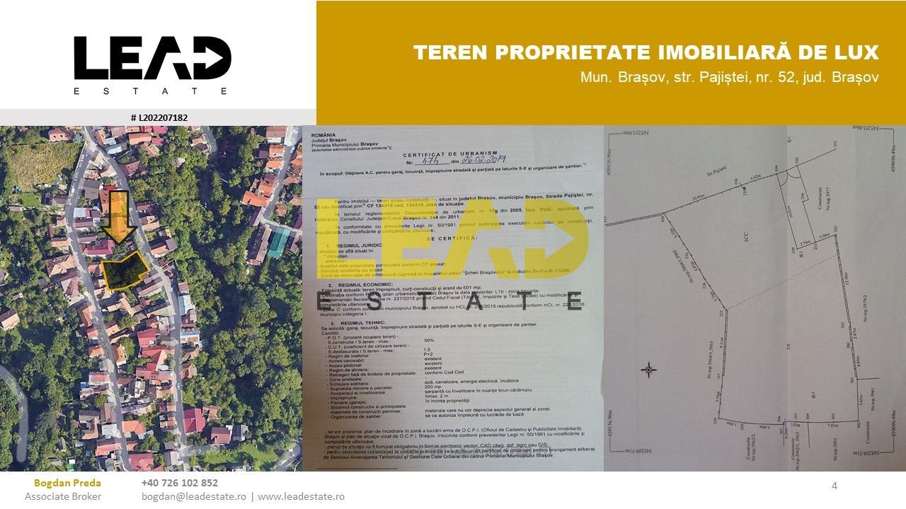 TEREN PROPRIETATE IMOBILIARA DE LUX - Poză 1