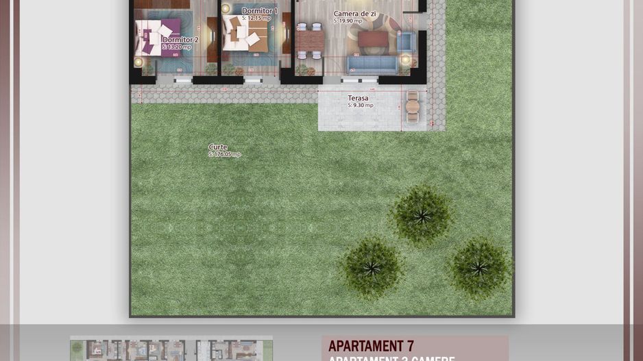 3 camere cu  gradina  Titan Pallady Metrou Nicolae Teclu - Schiță 1