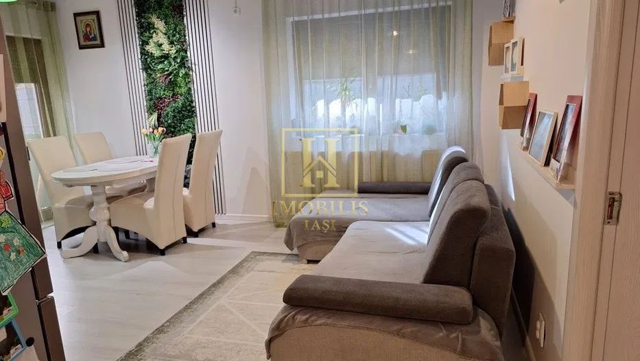Apartament 3 camere Dec 60 mp mobilat cu gradina Bucium 100000 euro - Poză 1