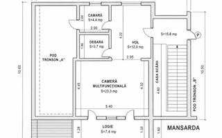 Apartament 1 camera- etaj 2 - parcare- stadiu gri- Zona Rest. Colina - Poză 5