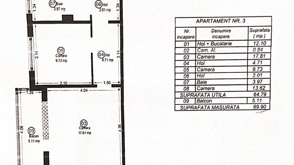 Girocului | 3 Camere | Centrala proprie | Boxa | Semi-Mobilat - Poză 15