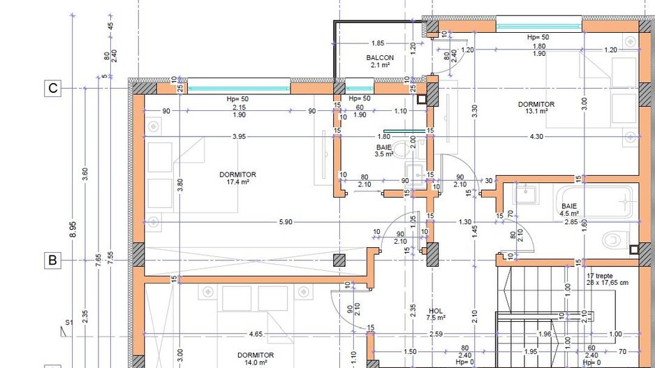 Duplex P+1 comuna Berceni, zona Miorita - Schiță 12
