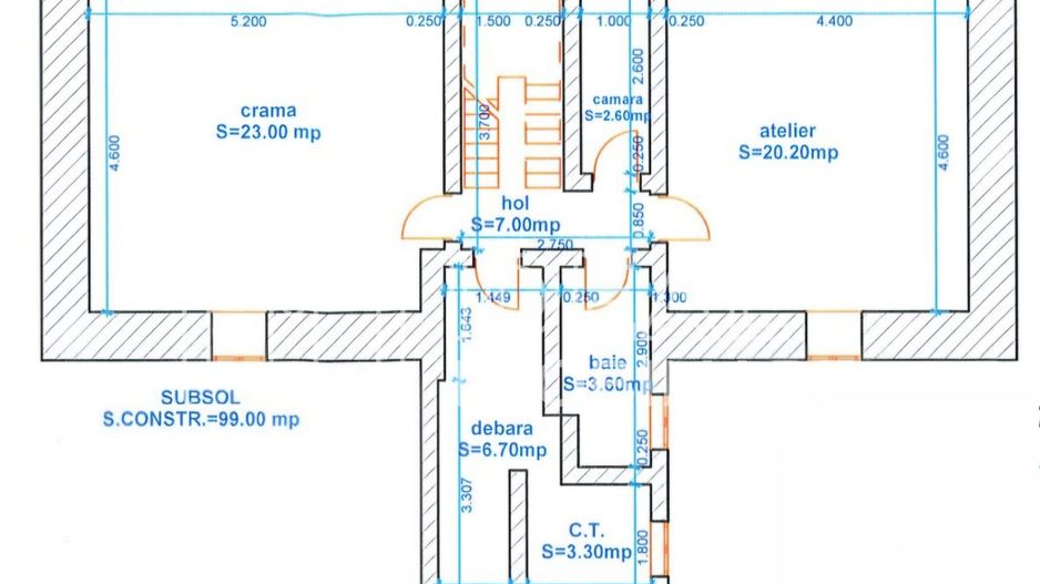 Casa Individuala cu 7 camere Mobilata si Utilata, zona Turnisor - Schiță 29