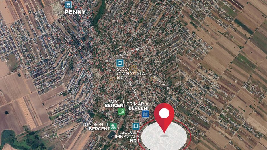Teren de vanzare, 495 mp, dubla deschidere - Comuna Berceni, Ilfov - Poză 2