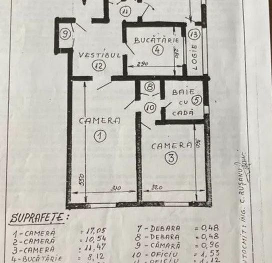 Apt 3cam renovat  69mp, dotat cu  CT, AC , an 1985  etaj 7/8, mobilat - Poză 6